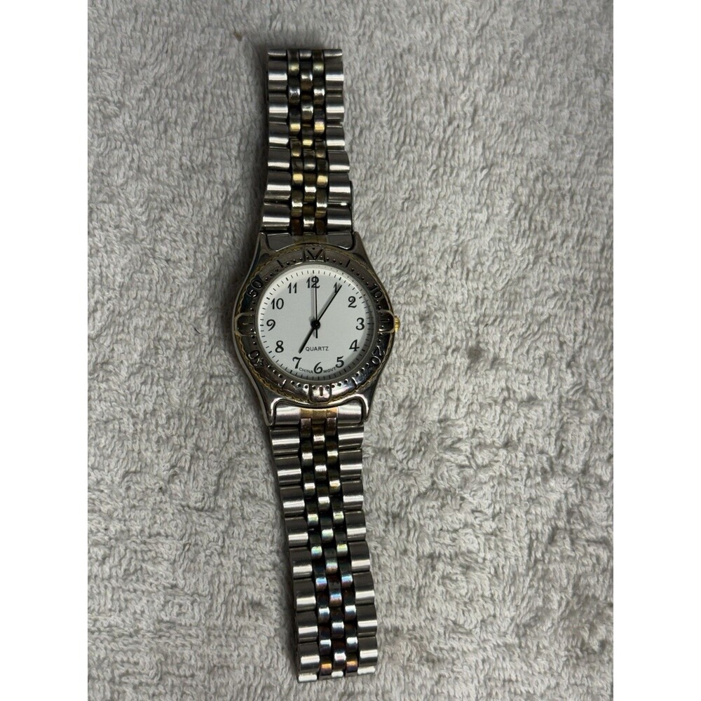 ECT Quartz Movement 2Tone Steel Gold/Silver  New Battery Installed Tested Works